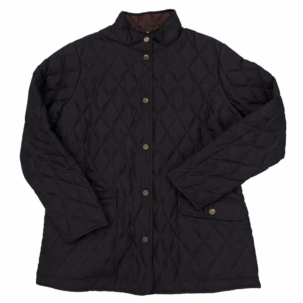 Eddie Bauer Goose Down Quilted Jacket Women’s Large Navy – Discontinued Style